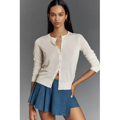 By Anthropologie Fitted Sheer Cardigan