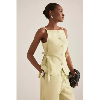 ALIGNE Ozais Tie Linen Top