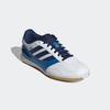 Fußballschuh ADIDAS PERFORMANCE "SUPER SALA COMPETITION III KIDS IN", Gr. 35, cloud weiß, dunkelblau, silber metallic, Synthetik, Textil, sportlich, Schuhe