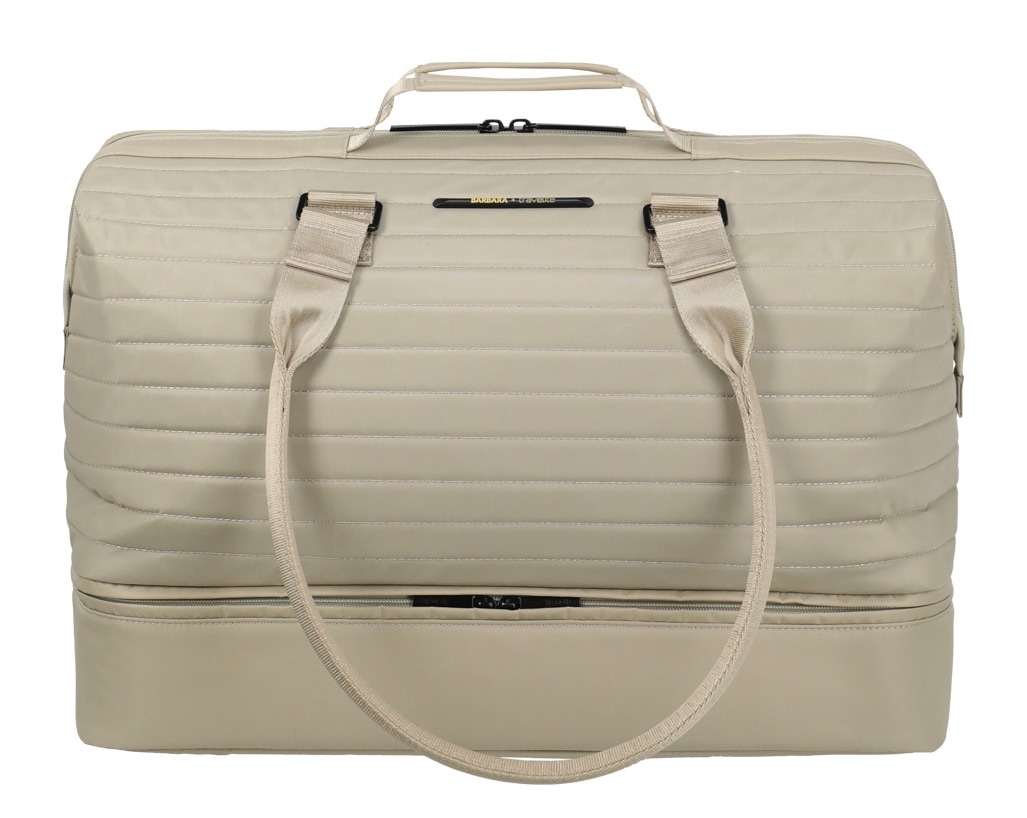 Weekender TRAVELITE "BARBARA & travelite BARBARA STEPP", Gr. B/H/T: 48cm x 34cm x 23cm, satin, Nylon, unifarben, Taschen, Reisetasche Trolley Sleeve mit Reißverschlusstasche Image