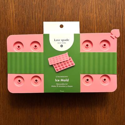 Kate Spade Kitchen | Kate Spade X Target Strawberry Shaped Ice Or Pastry Mold | Color: Green/Pink | Size: Os