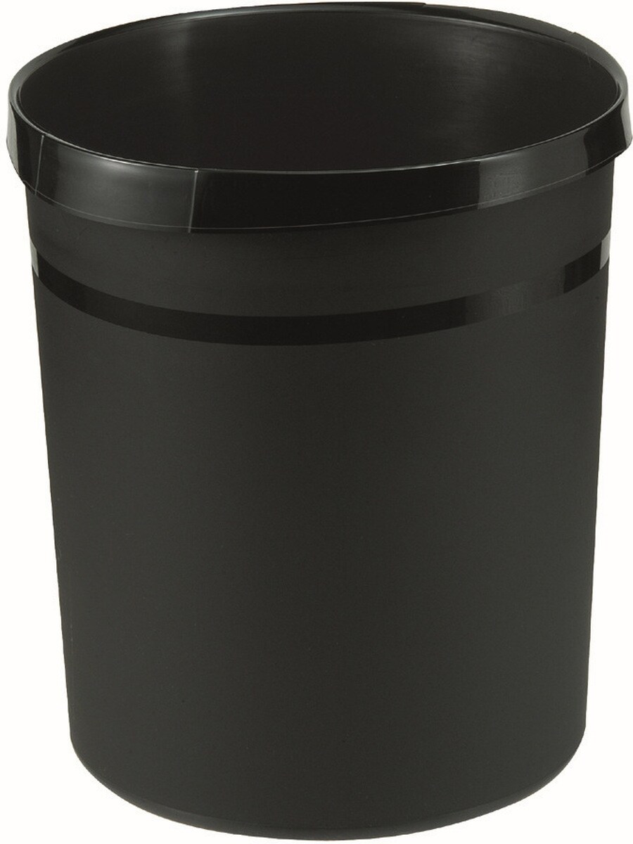 HAN Papierkorb Grip mit Griffmulden 18 Liter öko-schwarz Packung mit 15 Stück Image