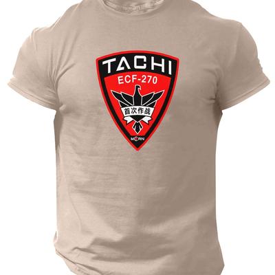 TEMU Patterns Tachi Rocinante Spring And Summer Men's Short-sleeved T-shirts Printed Tops Summer T-shirts Image