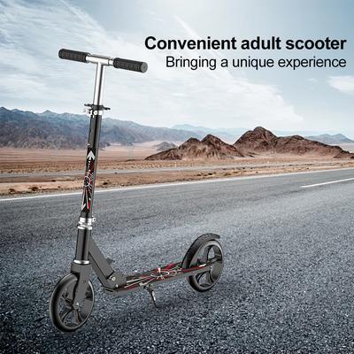 TEMU Foldable Scooter, Foldable Portable Scooter With - -touch Folding, Adjustable Handlebar, 100kg Load Capacity, Rear Foot Brake- City Commuting, Family Image