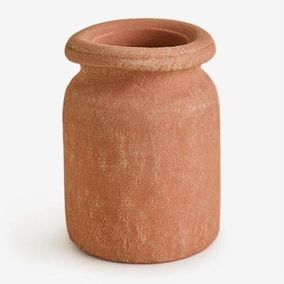 Terrakotta-Vase ( ↑ 18,5 cm) Agnon Rot Sienna - Sklum Image