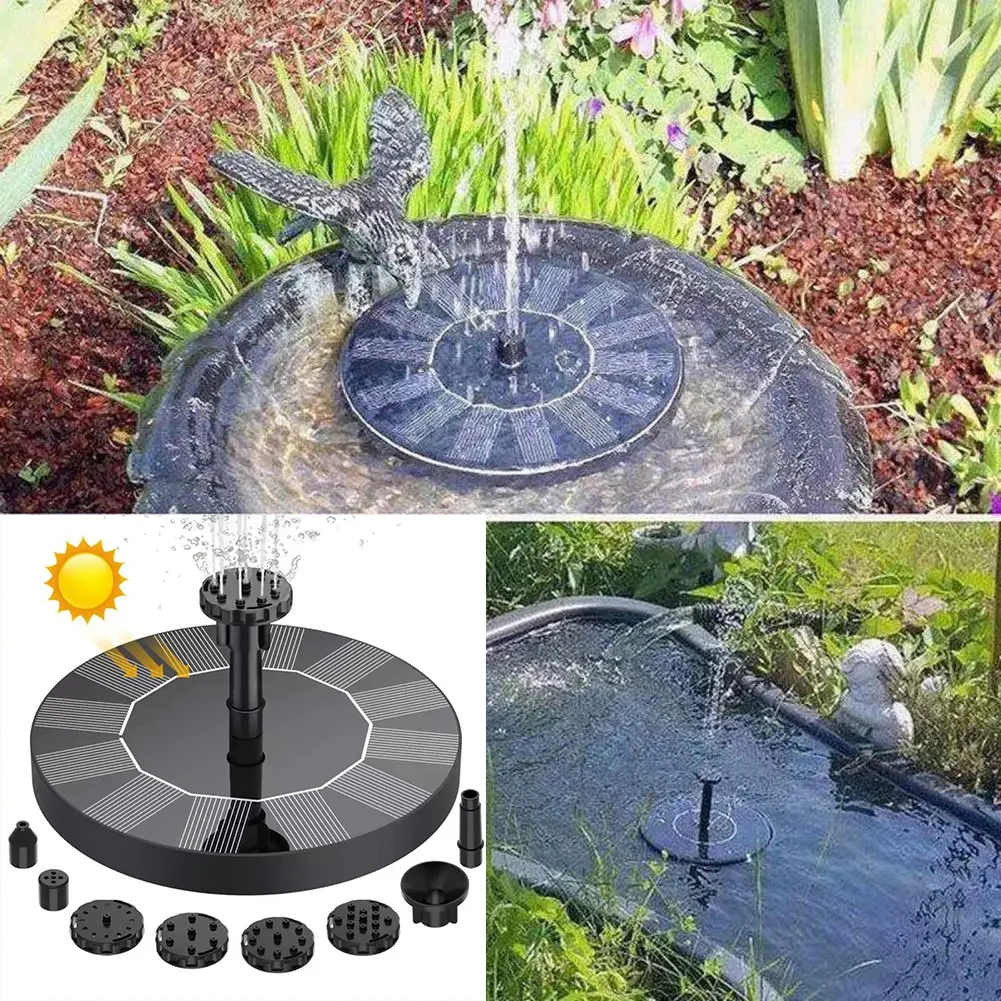13/16/18 cm Solar Wasser Brunnen Pool Teich Wasserfall Brunnen Garten Dekoration Outdoor Vogel Bad Solar Powered brunnen