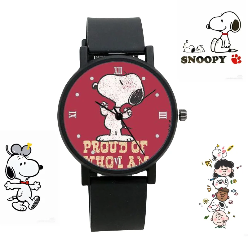 Snoopy Peripheral Hochwertige Uhren für Schüler der Mittelstufe, personalisierte modische Zeigeruhren, exquisite Weihnachtsgeschenke Image