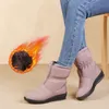 Bunte Neue Mode Winter Schuhe Frauen Schnee Stiefel Flachen, Nicht-slip Wasserdichte Frauen Stiefeletten Warme Plüsch Große Größe 41 dX222
