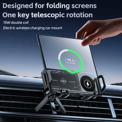 Dual Coil Fold Screen Auto Schnelle Drahtlose Ladegerät Stander Für Samsung Galaxy Z Fold 6 Fold 5 Image