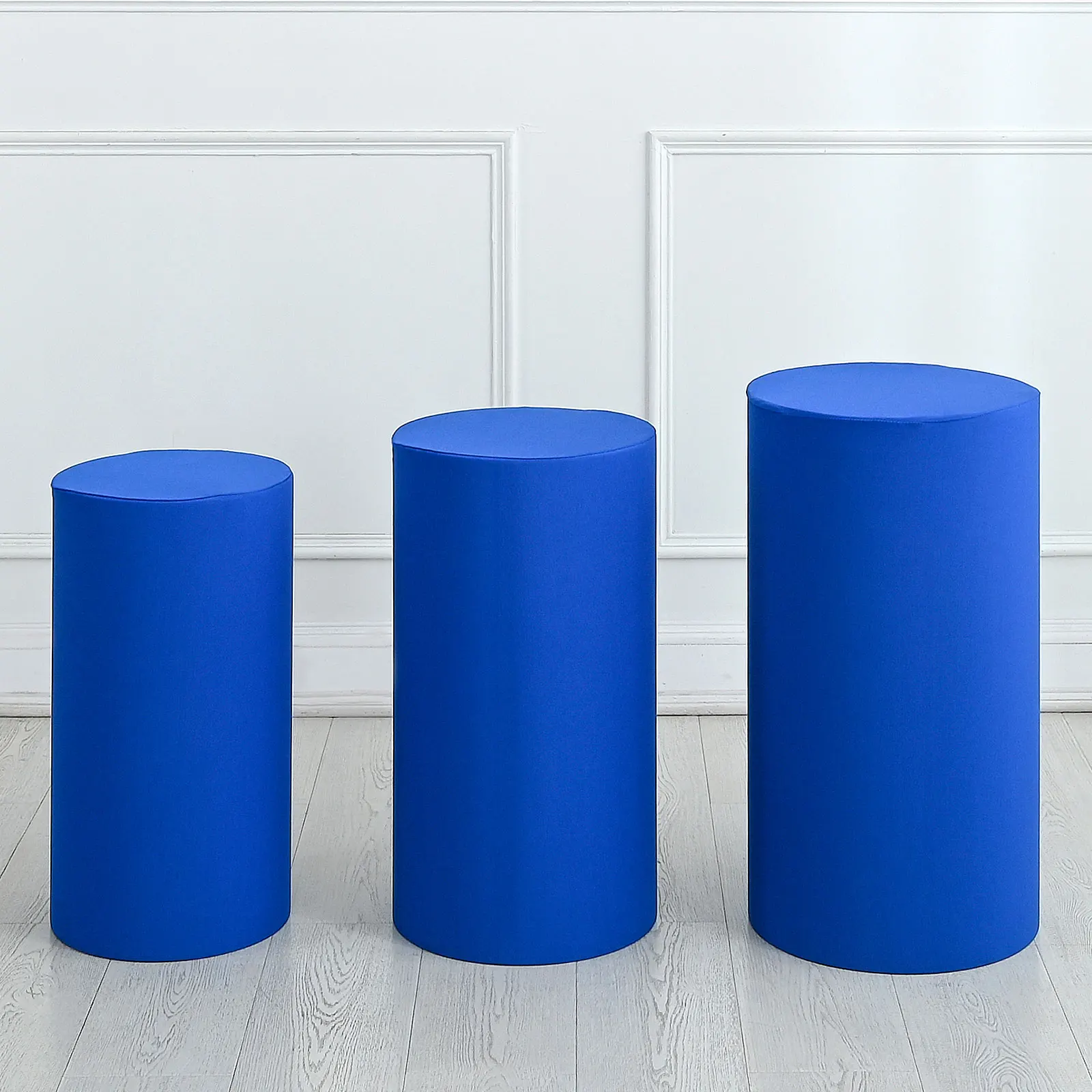 3/5 Stück Sockelständerabdeckung, elastische Sockelsäule, Zylinderabdeckungen, Zylinder-Spandex-Ständerabdeckungen für Geburtstag, Hochzeit, Dekoration Image