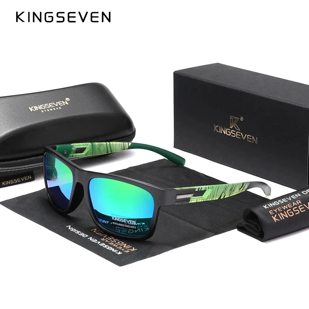 KINGSEVEN Marke Neue Design Sonnenbrille Männer Gläser Polarisierte Frauen UV400 Anti-Glare HD Objektiv Fashion Outdoor TR90 Brillen Image