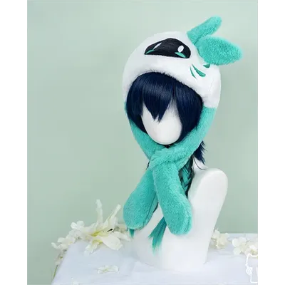 Genshin Impact Barbatos Venti plüsch Hut Spiel Anime Halloween Weihnachten Cosplay Kostüm Zubehör Image