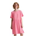Minikleid MARC O'POLO DENIM "aus TENCEL™ Lyocell", Damen, Gr. XL, Normalgrößen, pink (soft pink), Obermaterial: 100% Lyocell, unifarben, regular fit knielang, Rundhals, Kurzarm, Kleider