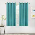 Small Window Crutains for Bedroom Teal Blackout Curtain Panels for Kitchen Thermal Insulated Room Darkening Grommet Drapes for Home Decor Set of 2 Panels 52W x 54L Teal