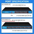 EWIND Gigabit POE Switch 16/48 Porte 10/100/1000Mbps Full Gigabit Ethernet Switch Sblocco AI Smart Switch esterno domestico NVR
