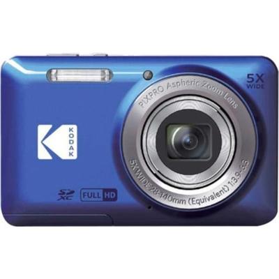 Kodak Pixpro Fz55 16.4 Megapixel Compact Camera - Blue - 1/2.3" Cmos Sensor - Autofocus - 2.7"lcd - 5X Optical Zoom - 6X Digital Zoom - Digital (Is) - 4608 X 3456 Image - 1920 X 1080 Video