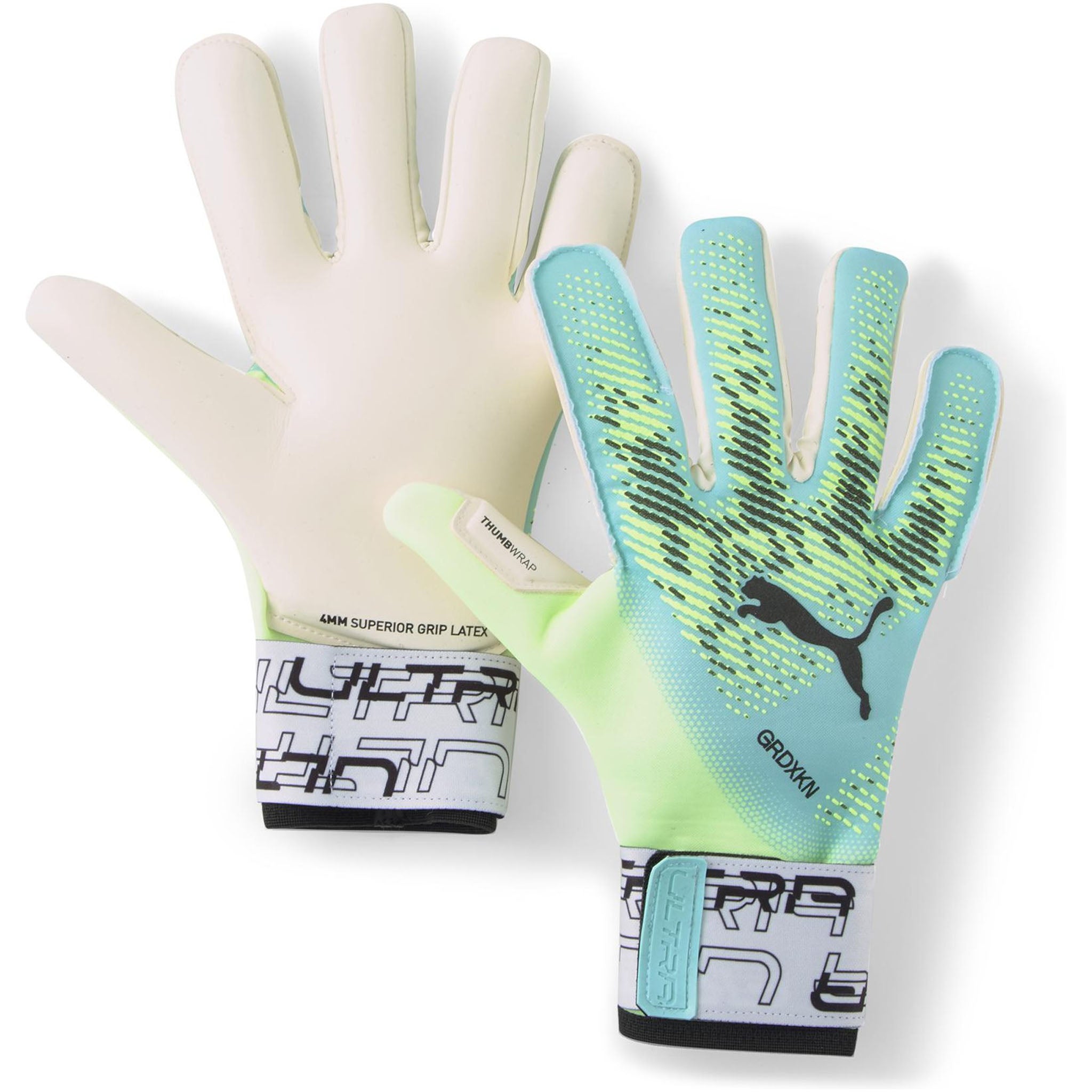 Puma Ultra Grip 1 Hybrid Grüne Torwarthandschuhe für Herren Image