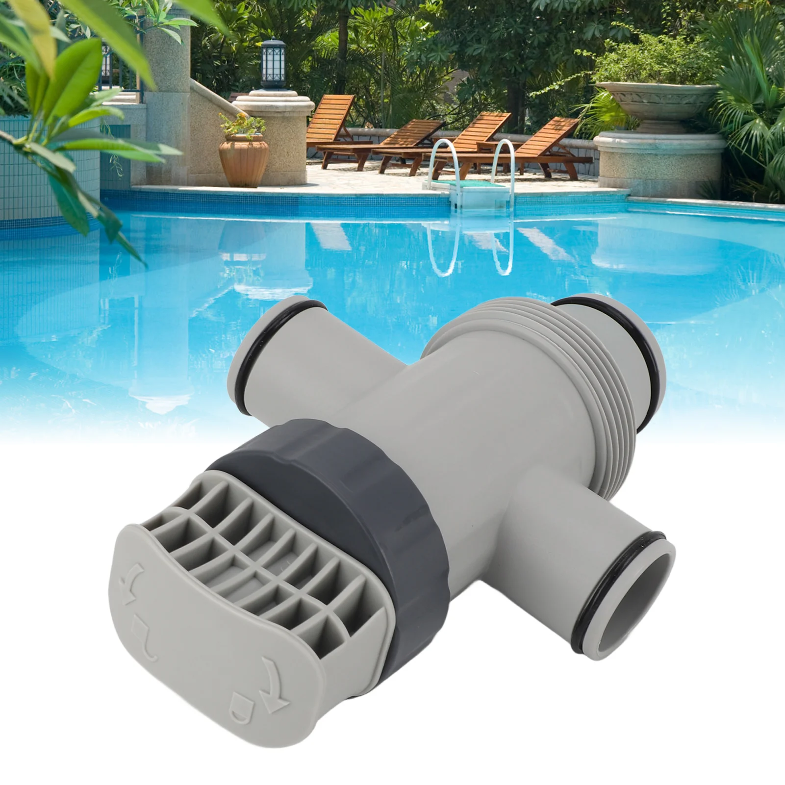 Valve de Piston pour Tuyau de Piscine en Plastique Intex 11872, Accessoire de Rêves, pour Piscine Hors Sol et Pompe d'Entretien