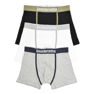 Lambretta - "Classic" Boxershorts für Herren(3er-Pack) (Schwarz/Grau/Weiß) Image