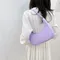 Sac à bandoulière à la mode pour femmes, petit sac léger de couleur unie, fourre-tout élégant,