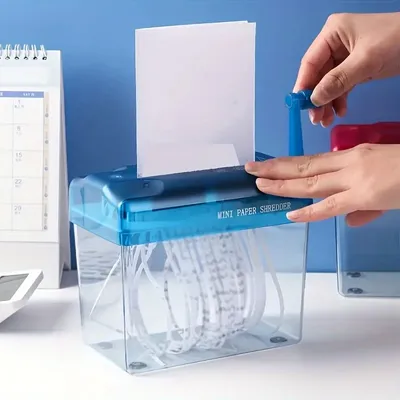 Hand Cranked Design Practical Small Tool for A4 and A6 Paper Shredders, Non Electric Shredders,