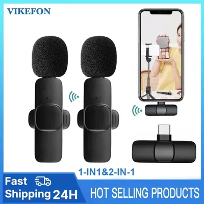 2025 Microphone Wireless Lavalier Microphone for Live Streaming/TikTok Facebook Live Noise Reduction