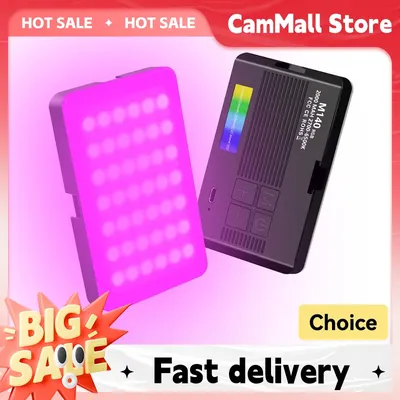 Mini Rechargeable M140 full-color RGB Camera Photography Fill light LED Portable Mobile Phone Selfie