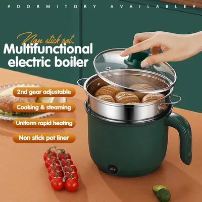 1.5L Mini Multifunctional Rice Cooker Home Cooking Pot Non-Stick Safety Material Electric Stockpot
