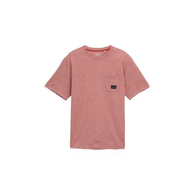 TOM TAILOR Herren T-Shirt mit Brusttasche, rot, Gestreift, Gr. XL Image