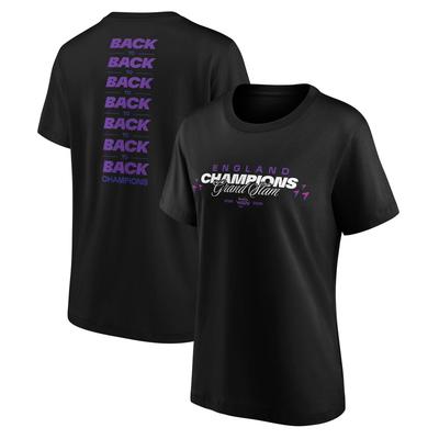 Guinness Damen Six Nations 2025 England Grand Slam Champions T-Shirt – Schwarz – Damen Image