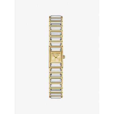 Michael Kors Limited-Edition Mini Darrington Pavé Bezel Gold-Tone Watch Gold One Size