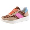 Keilsneaker ARA "NEW YORK", Damen, Gr. 3,5 (36), leo multicolor, Velourslederimitat, Textil, animal-print, sportlich, Schuhe, Keilsneaker, Schnürschuh in Komfortweite H (= sehr weit)