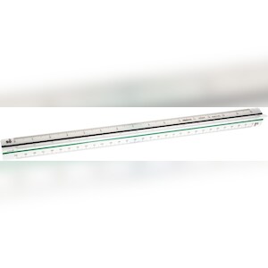 Aristo Dreikantmaßstab Maschinenbau Kunststoff 30cm weiß Packung mit 10 Stück Image