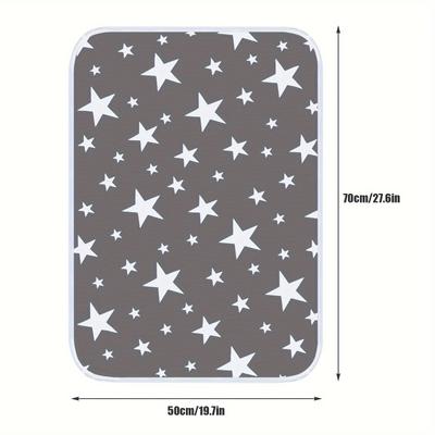 TEMU 2pcs Starry Night Pet Bed Mats For - , Breathable Cotton With Eva Backing, Washable And Quick-dry, House Training & Incontinence - , L, Xl Sizes Image