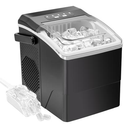 TEMU Ice Maker Small Ice Maker Silent - 2 Sizes Bullet Ice Maker Mini Ice Maker Makes Up To 9 Ice Cubes In With Portable Handle For Office, Party, Living Room And Kitchen Image