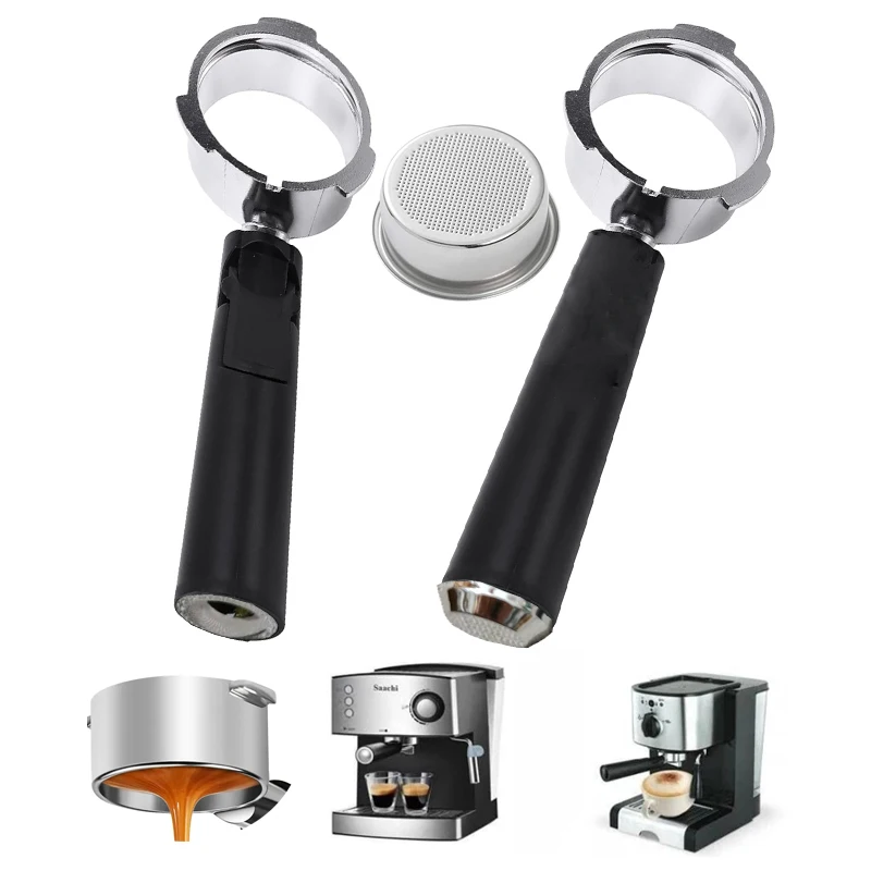 51mm Kaffee Boden Siebträger Edelstahl Kaffeemaschine Siebträger Korb Filter Espresso Werkzeug Zubehör
