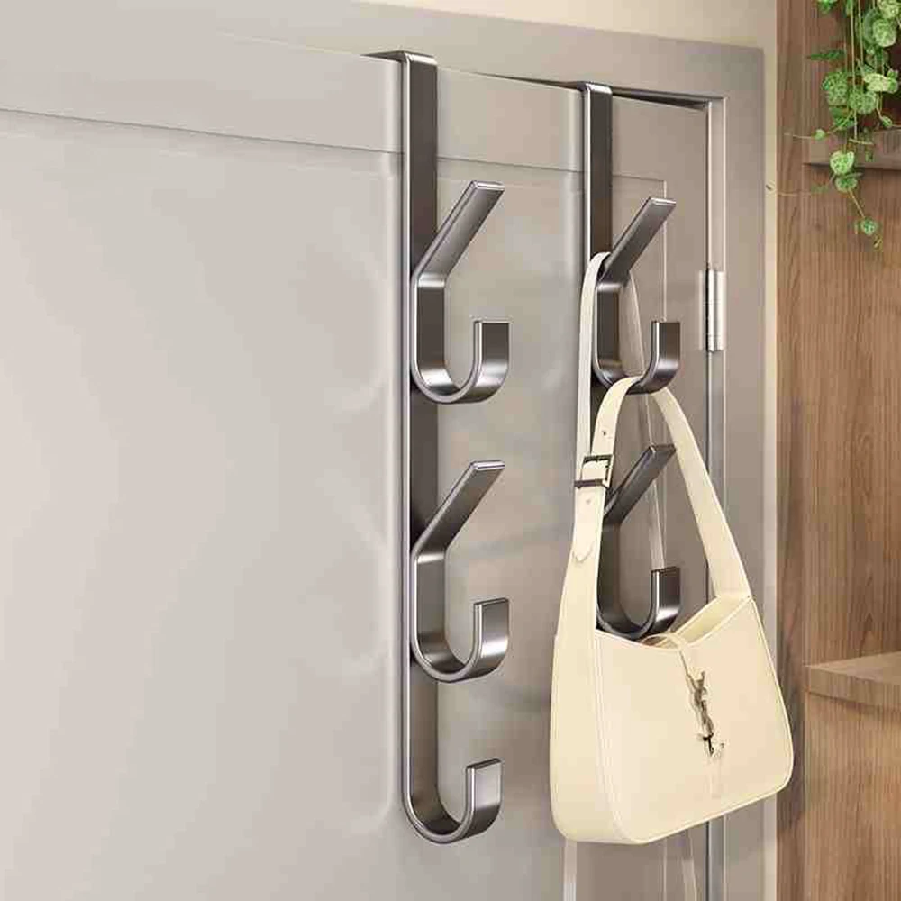 Einfach zu installierender Türhaken – starker Metallgarderobenständer, geeignet für Kleidung, Hüte und Taschen – platzsparendes Design, geeignet für Schlafzimmer