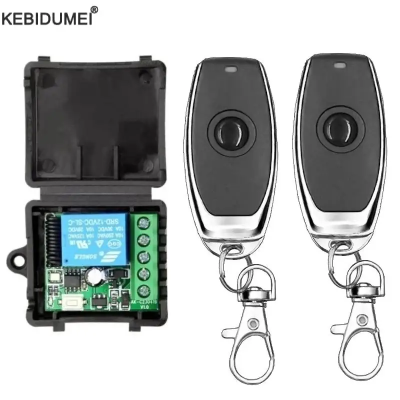 433MHz Fernbedienung Funksc halter DC 12V 1ch RF 10a Relais empfänger und 1ch Sender für elektro magnetisches Türschloss Image
