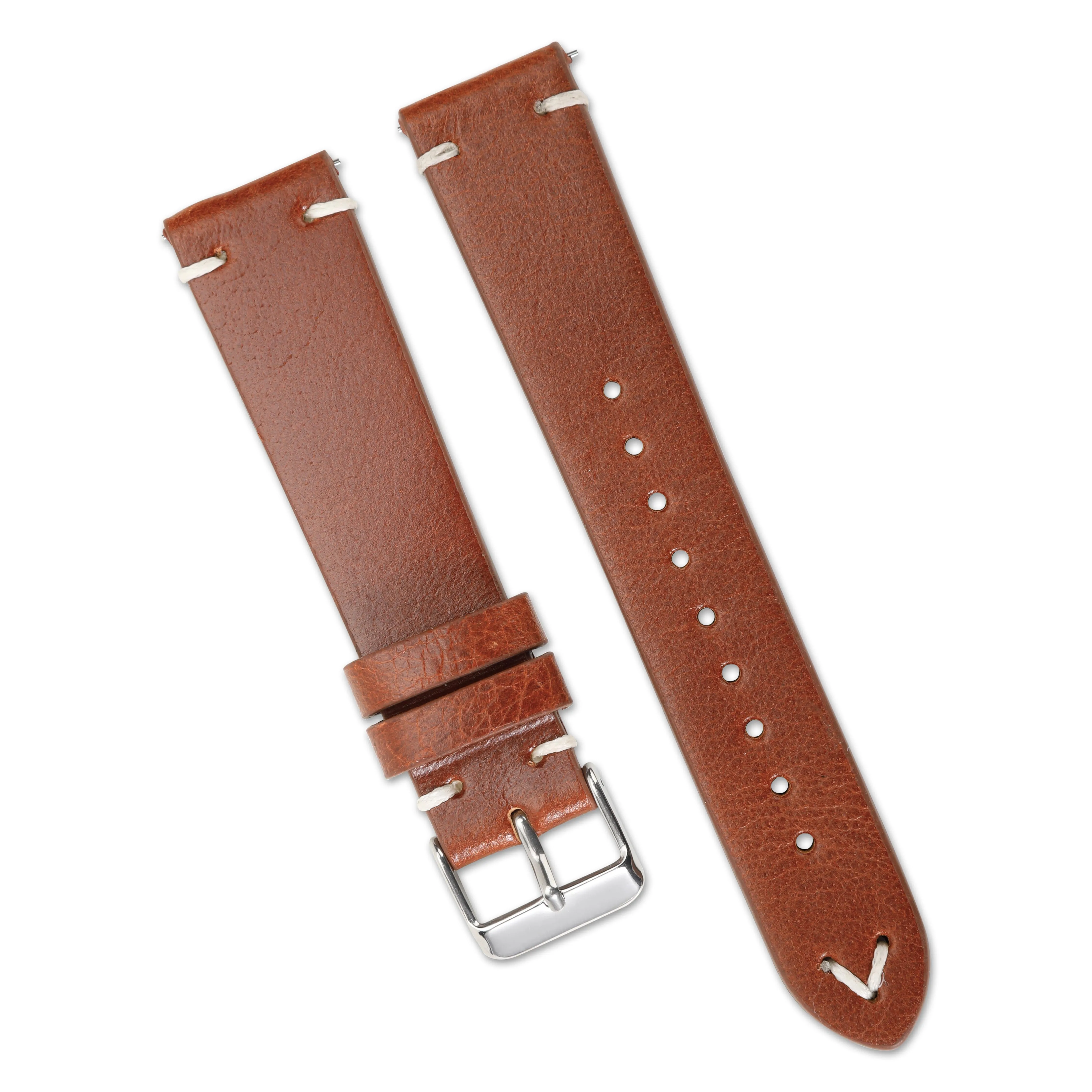 Vintage Ölwachs Lederarmband 18mm 19mm 20mm 22mm Schnellverschluss Uhrenarmband Braun Schwarz Grün Armband Gürtel Image