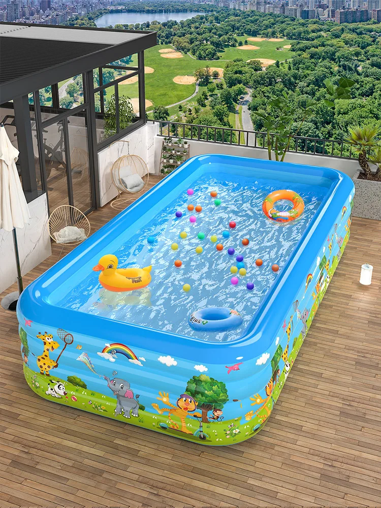 Verdickter Umweltschutz, PVC, aufblasbares Schwimmbad, Schwimmbad für Erwachsene, Haushalt, Innenhof, Planschbecken Image