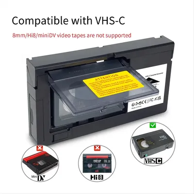 VHS-C Kassettenkonverter für JVC für RCA für Panasonic VHS zu VHSC SVHS-C Kassettenadapter Nicht für Image