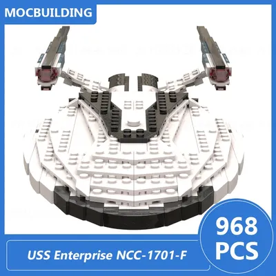 USS Enterprise NCC-1701-F Maßstab 1:2020 Modell Moc Bausteine Diy Montieren Ziegel Raum Image