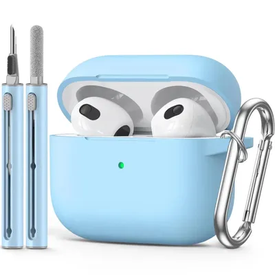 AirPods 3-Schutzhülle mit Reinigungsset, weiche Silikon-Schutzhülle für Apple AirPod Pro 2./1 Image