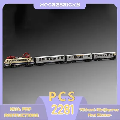 MOC- 131954 Silberling Lokaler Zug Bausteine Stadt Transport Serie Modell Montieren Ziegel Image