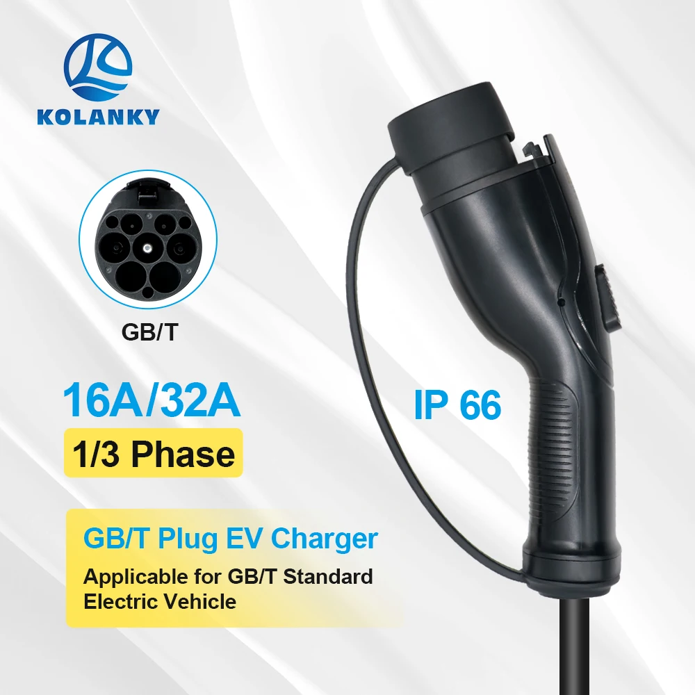 Ev Ladegerät Stecker gb/t evse gbt Konverter 16a 32a 1p 3p 3.6/11/7/22kW für elektrische Phev Auto Fahrzeug Ladestation Image