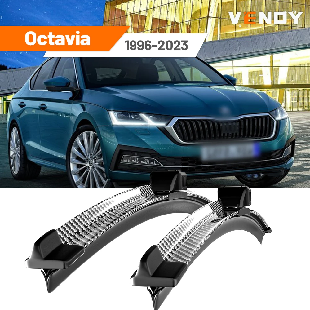 Für Skoda Octavia A5 A7 A8 MK1 MK2 MK3 MK4 1996-2023 2004 2013 2014 2019 2 stücke Frontscheibe Wischer Klingen Scheibenwischer Image