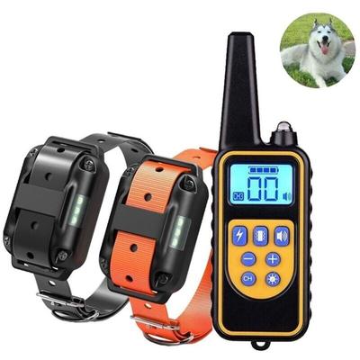 IP67 wasserdichtes, wiederaufladbares duales Hundetrainingshalsband mit 800 m Reichweite und 99 Image