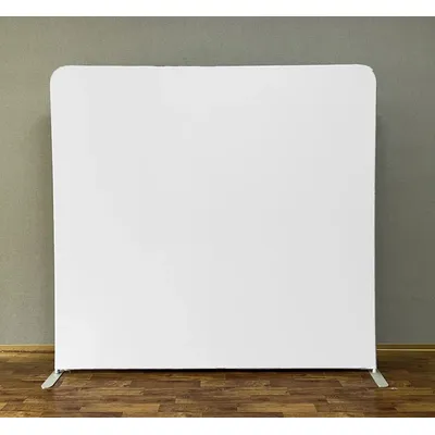 Mehofond Custom Backdrop Double-sided Cover Plain White Square Wall Kids Birthday Party Wedding Rectangle Zipper Photo Studio