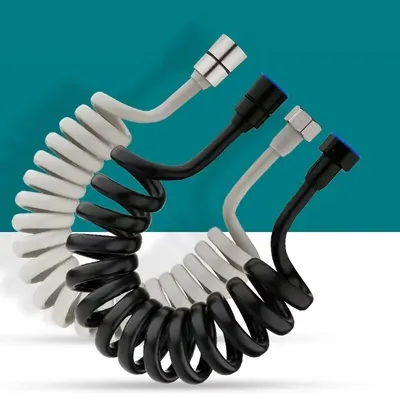 New 1.5-5M Spring Flexible Retractable Hose Shower Head Toilet Bidet Water Pipe Plumbing Bathroom Spiral Flexible Shower Hose