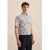 Businesshemd SEIDENSTICKER "Regular", Herren, Gr. M (39), normale Ärmellängen, orange, 100% Baumwolle, bedruckt, regular fit, gerader Abschluss, Hemden, Regular 1/2 Button-Down-Kragen Druck